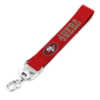 49ERS DELUXE WRISTLET KEYCHAIN