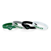 EAGLES THROWBACK SILICONE BRACELETS 4-PK