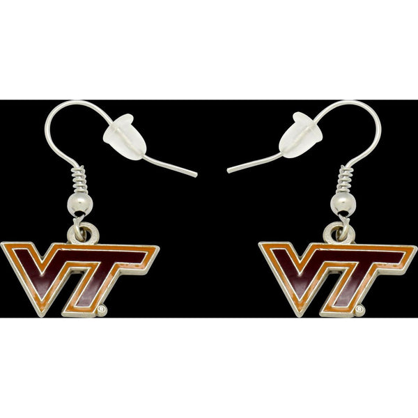 VIRGINIA TECH DANGLER EARRINGS