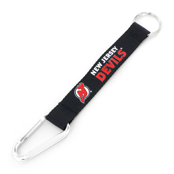 DEVILS (BLACK) CARABINER LANYARD KEYCHAIN