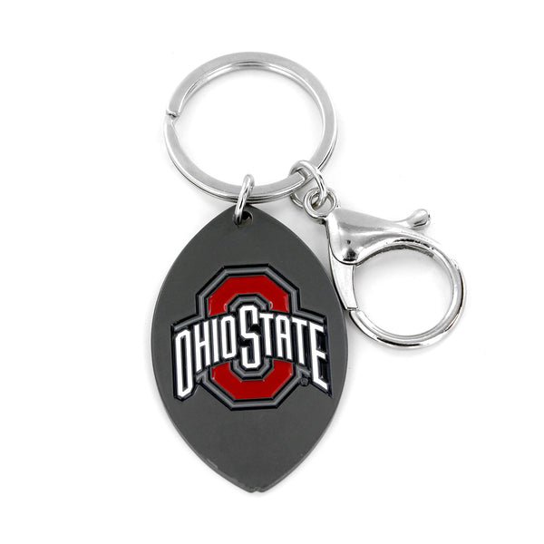 OHIO STATE MATTE FINISH FOOTBALL KEYCHAIN