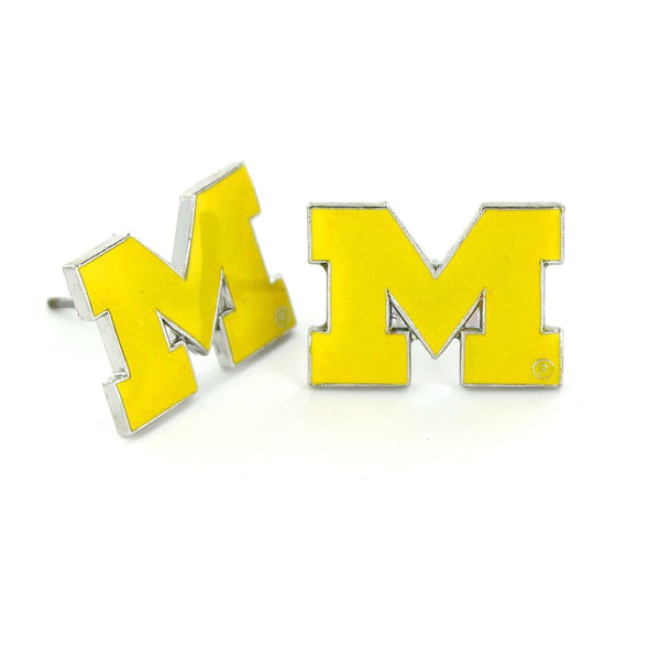 MICHIGAN (YELLOW) TEAM POST EARRINGS