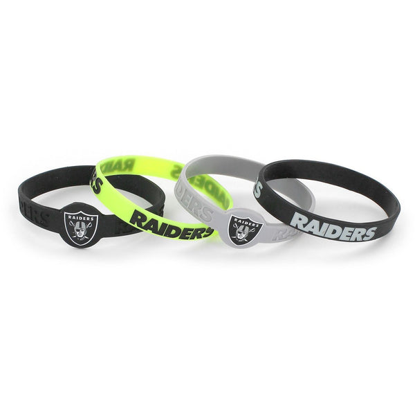 RAIDERS SILICONE BRACELET (4-PACK)