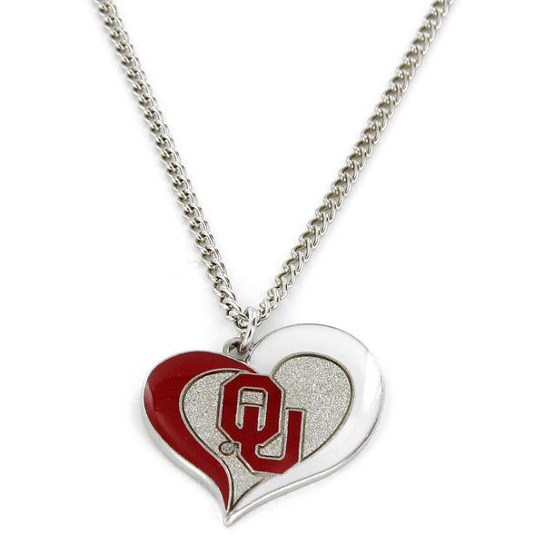 OKLAHOMA SWIRL HEART NECKLACE