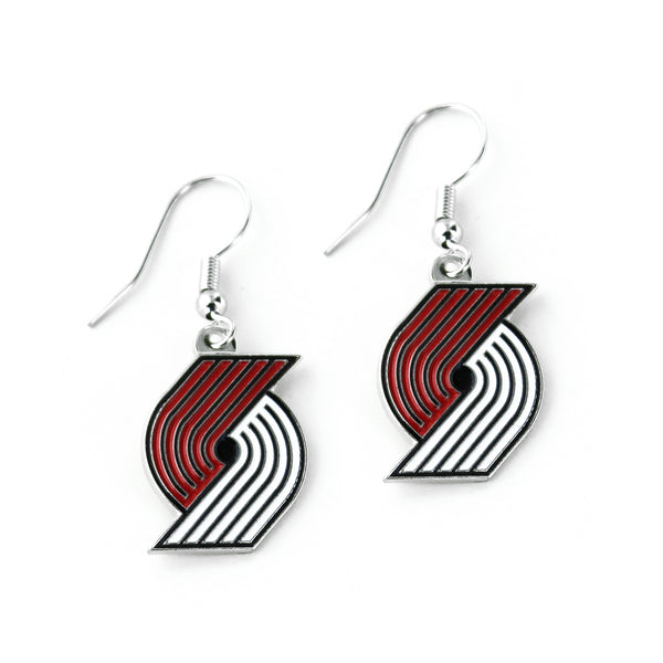 TRAIL BLAZERS LOGO DANGLER EARRINGS