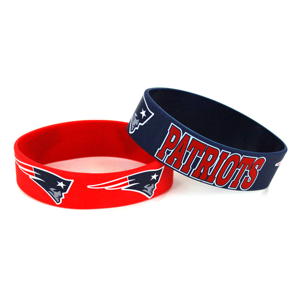 PATRIOTS WIDE BRACELETS (2-PACK)