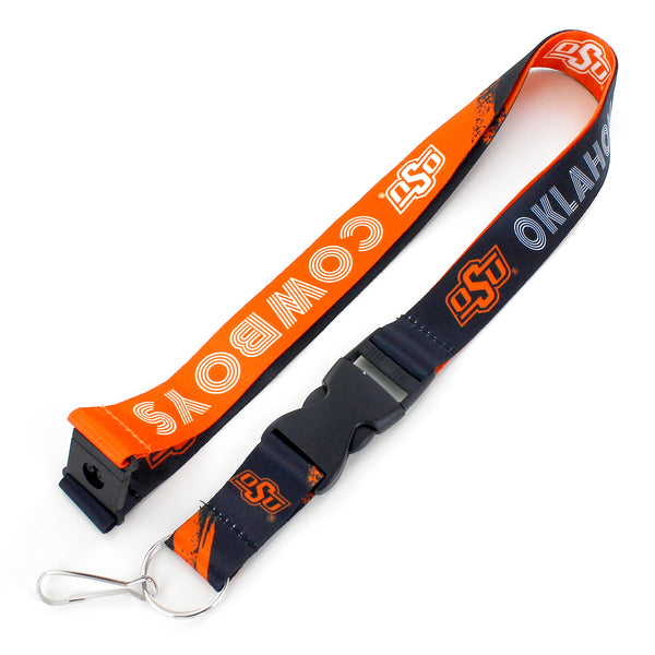 OKLAHOMA STATE CROSSFADE LANYARD