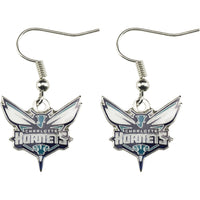 HORNETS LOGO DANGLER EARRINGS