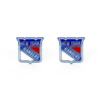 RANGERS NY TEAM POST EARRINGS