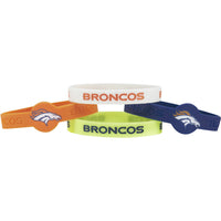 BRONCOS SILICONE BRACELET (4-PACK)