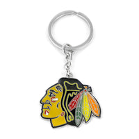 BLACKHAWKS LOGO KEYCHAIN