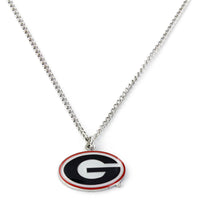 GEORGIA SILVER LOGO PENDANT