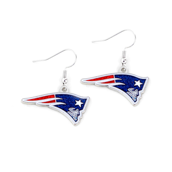 PATRIOTS GLITTER DAZZLE EARRINGS