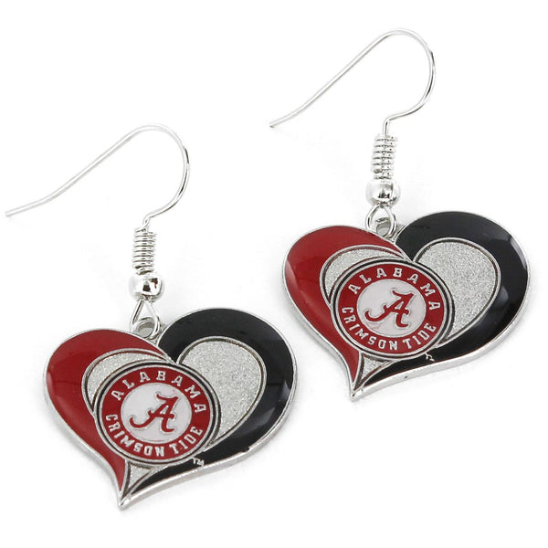 ALABAMA SWIRL HEART EARRINGS