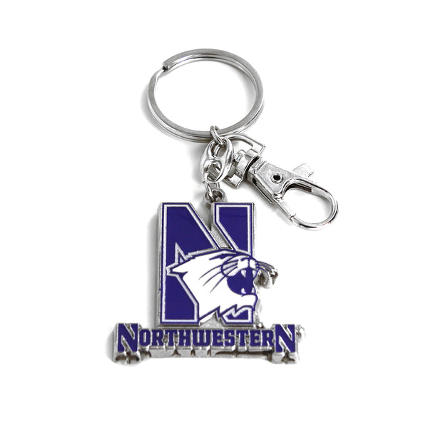 NORTHWESTERN HEAVYWEIGHT KEYCHAIN