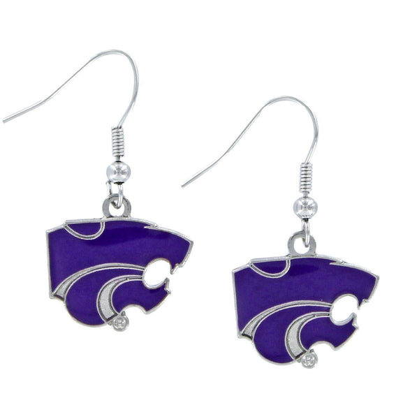 KANSAS STATE COLLEGE DANGLER EARRINGS