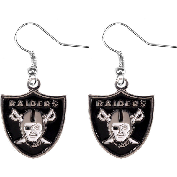 RAIDERS LOGO DANGLER EARRINGS