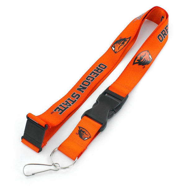 OREGON STATE (ORANGE) LANYARD - NEW BEAVER HEAD