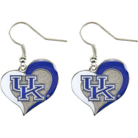 KENTUCKY SWIRL HEART EARRINGS