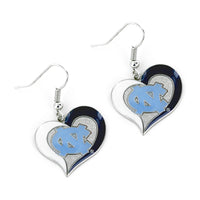 NORTH CAROLINA SWIRLHEART EARRINGS