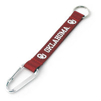 OKLAHOMA CARABINER LANYARD KEYCHAIN