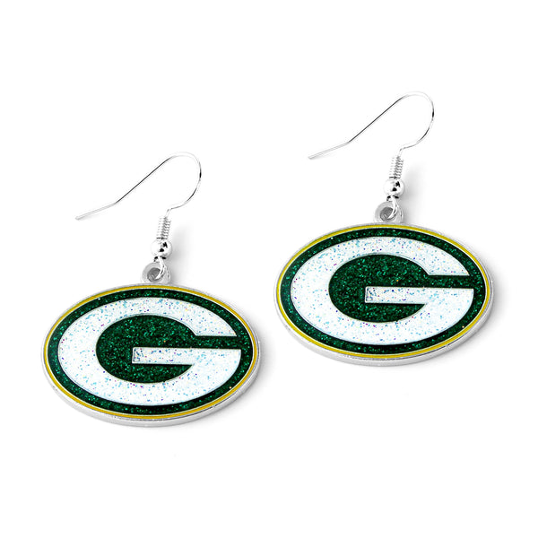 PACKERS GLITTER DAZZLE EARRINGS