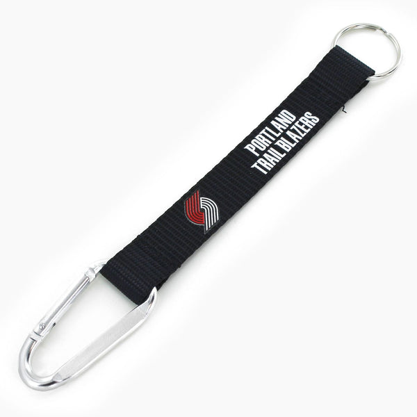 TRAIL BLAZERS (BLACK) CARABINER LANYARD KEYCHAIN