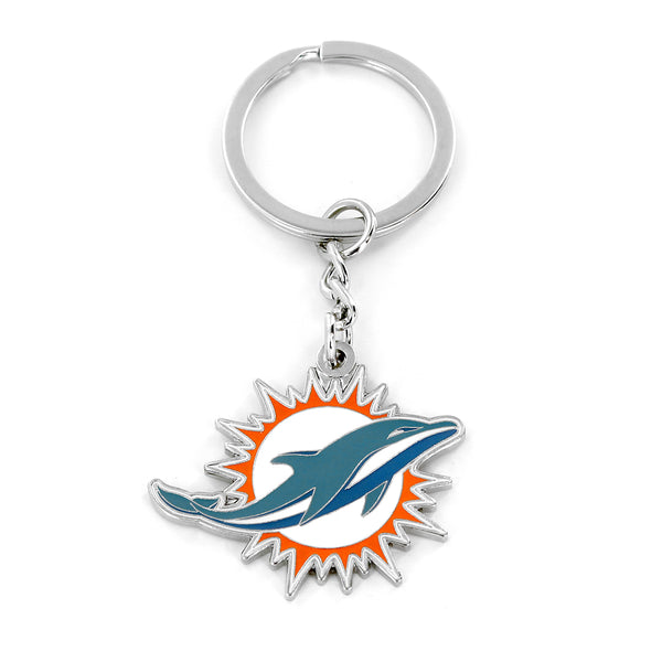 DOLPHINS LOGO KEYCHAIN