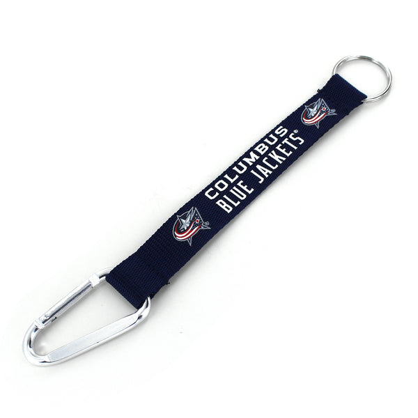 BLUE JACKETS CARABINER LANYARD KEYCHAIN