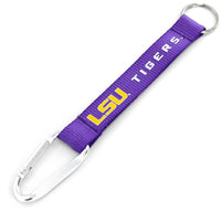 LSU CARABINER LANYARD KEYCHAIN