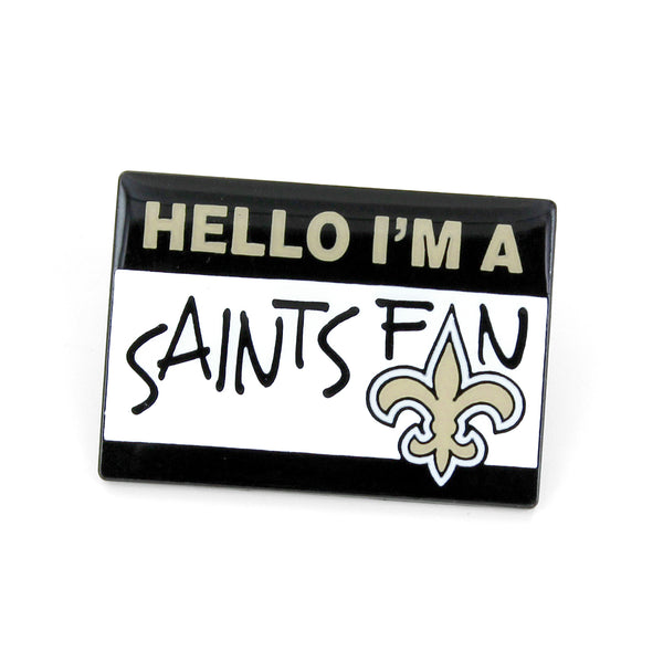 SAINTS NAME TAG PIN