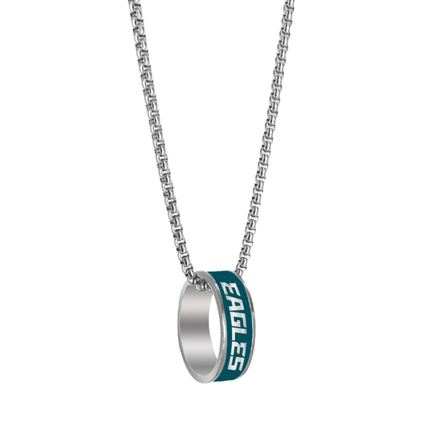 EAGLES (SILVER) FASHION RING PENDANT NECKLACE