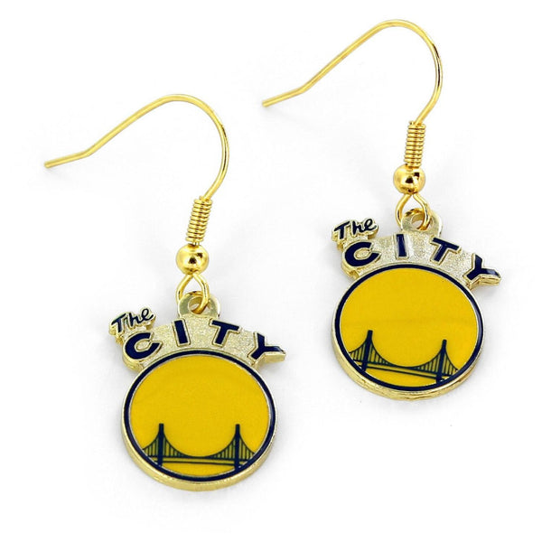 WARRIORS "THE CITY" LOGO EARRINGS