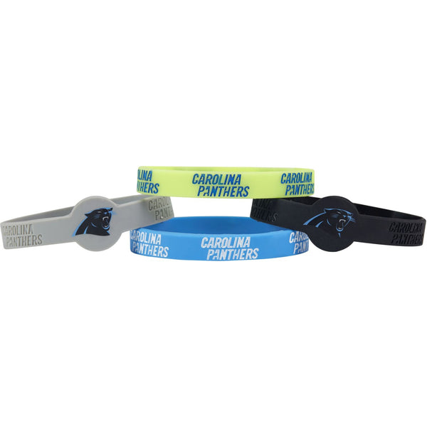 PANTHERS SILICONE BRACELET (4-PACK)