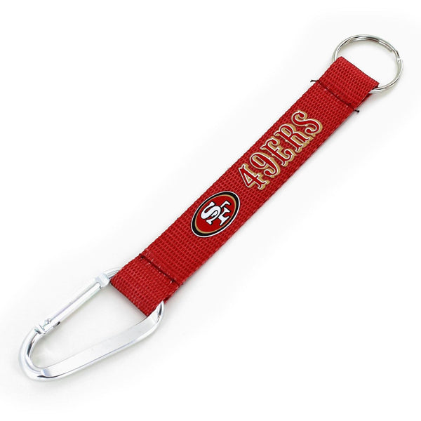 49ERS (RED) CARABINER KEYCHAIN