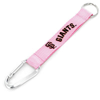 GIANTS (PINK) CARABINER LANYARD KEYCHAIN