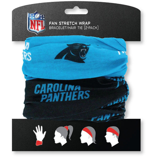 PANTHERS FAN STRETCH WRAP (2 PACK)