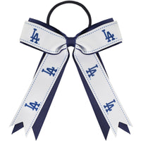 DODGERS BOW PONY TAIL HOLDER
