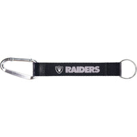 RAIDERS (BLACK) CARABINER LANYARD KEYCHAIN