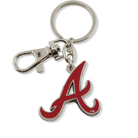 BRAVES TEAM LOGO HEAVYWEIGHT KEYCHAIN
