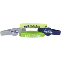 SEAHAWKS SILICONE BRACELETS (4-PACK)