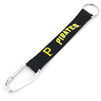 PIRATES (BLACK) CARABINER LANYARD KEYCHAIN