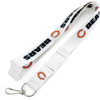 BEARS (WHITE W/WHT BUCKLE) TEAM LANYARD