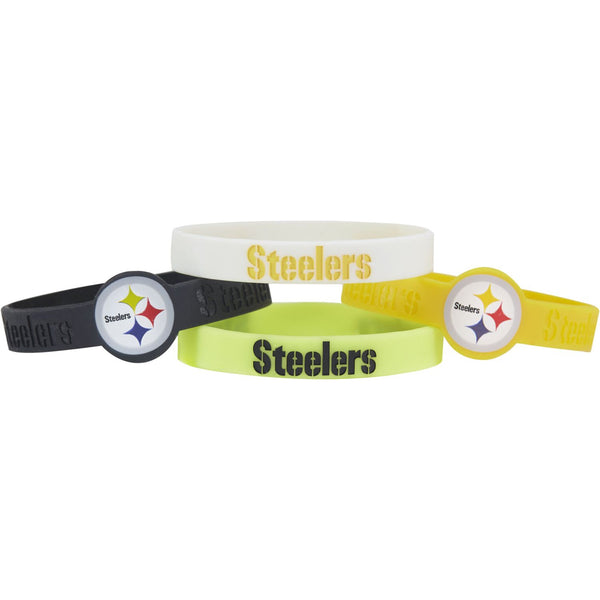 STEELERS SILICONE BRACELET (4-PACK)